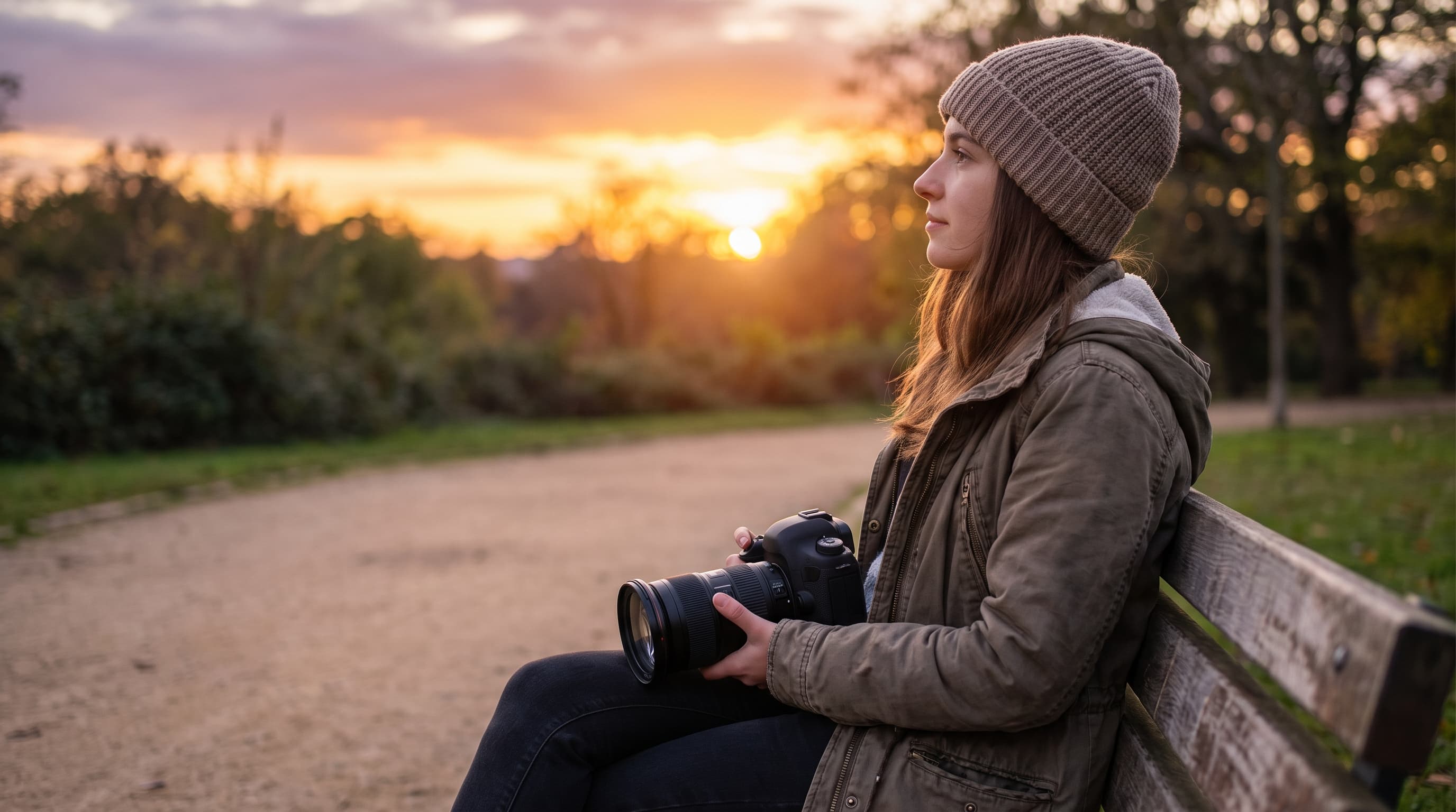 mirrorless camera outdoors