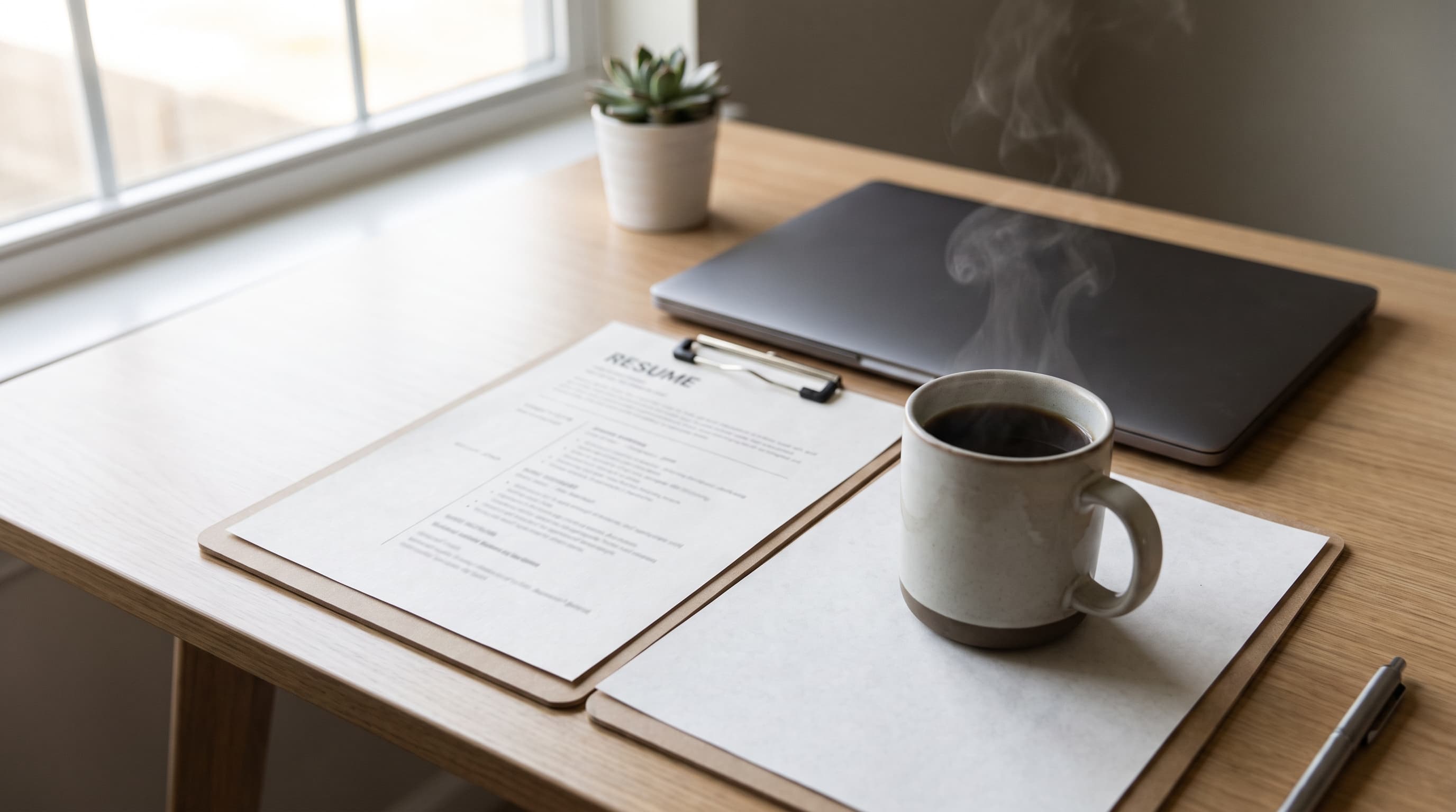 printed job application
