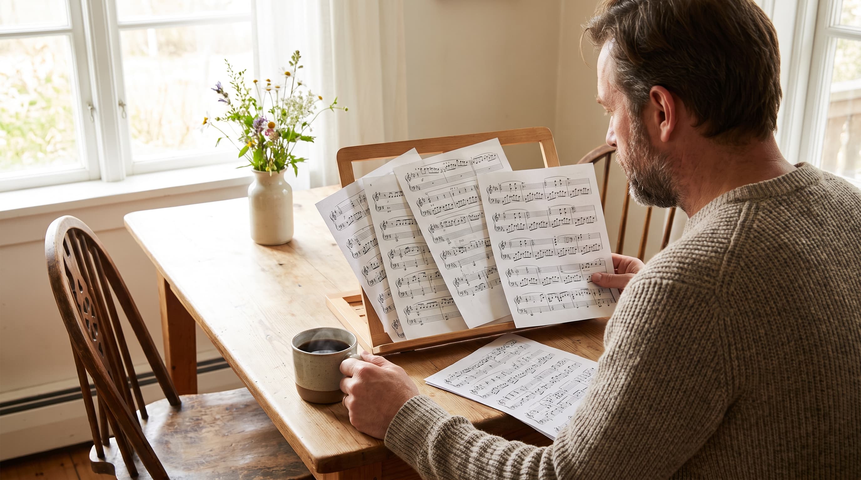 playing piano keys